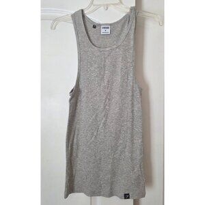 Gymshark Ladies Gray Ribbed Stretchy Tank Top M - EUC - classic neutral